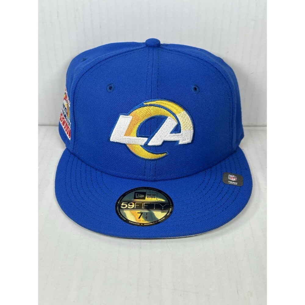 Size 7 1/4 New Era 59FIFTY Los Angeles Rams 1990 Pro Bowl Mens Fitted Blue Hat